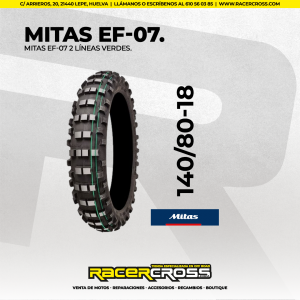 Mitas EF-07 2 líneas verdes 140/80-18
