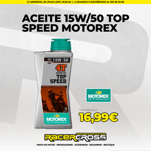 Aceite 15W/50 Top Speed Motorex