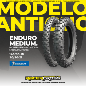 Michelin Enduro Medium. Modelo antiguo. 140/80-18 90/90-21.
