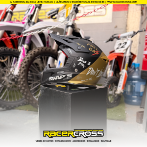 Casco SWAPS S818 Negro/Dorado