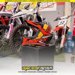 Casco SWAPS S818 Negro/Naranja