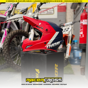 Casco Thor Sector Chev Rojo/Azul