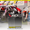 Casco Axxis MX803 Wolf Jackal Rojo Negro