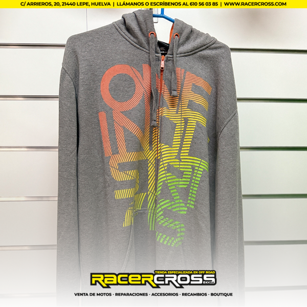 Sudadera One Industries Gris Logotipo