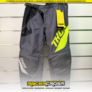 Pantalón Thor Sector Edge Gris/Amarillo
