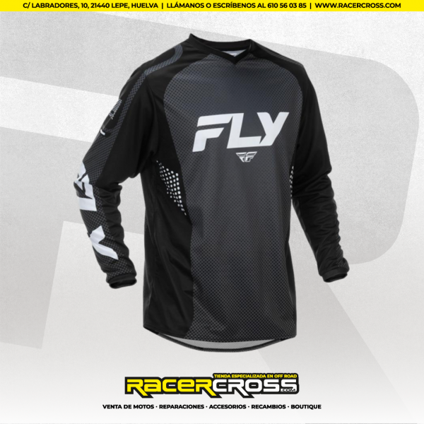 EQUIPACION (negro y blanco) FLY RACING F-16