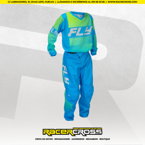 EQUIPACION INFANTIL (azul/amarillo) FLY RACING F-16