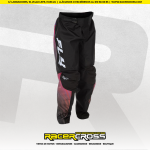EQUIPACION INFANTIL (negro/rojo/violeta) FLY RACING F-16