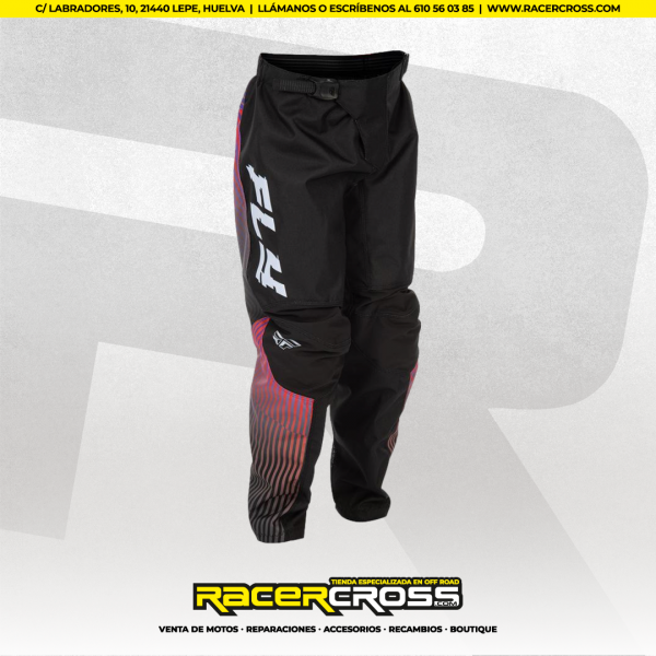 EQUIPACION INFANTIL (negro/rojo/violeta) FLY RACING F-16 - Imagen 2