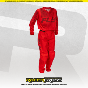 EQUIPACION INFANTIL (rojo) FLY RACING F-16