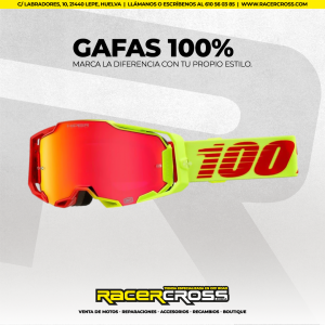 GAFAS 100% (roja/fluor) ARMEGA HIPER