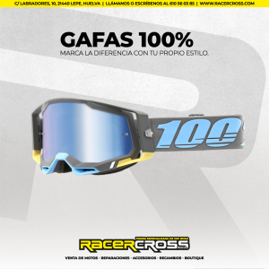 GAFAS 100% (gris/celeste) RACERCRAFT 2