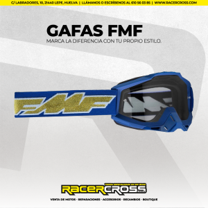 GAFAS FMF POWERBOMB ROCKET AZUL/DORADA