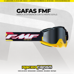 GAFAS FMF POWERBOMB SPEEDWAY MIRROR SILVER