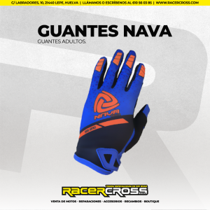 Guantes Nava MX BLACK/BLUE/ORANGE