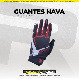 Guantes Nava MX BLACK/WHITE/GREY