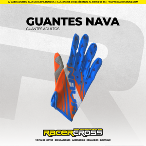Guantes Nava MX BLUE/ORANGE