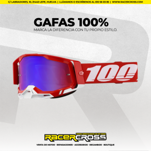 GAFAS 100% (roja/azul) RACECRAFT 2 ESPEJO
