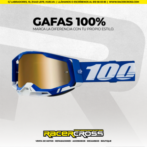 GAFAS 100% (AZUL/AMARILLA/BLANCA) RACECRAFT 2 ESPEJO
