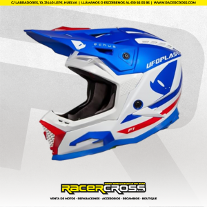 CASCO UFO ECHUS F1 (AZUL,BLANCO,ROJO)