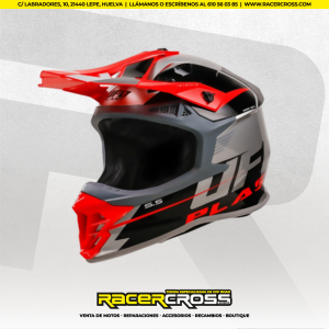 CASCO UFO INTREPID (GRIS/ROJO)