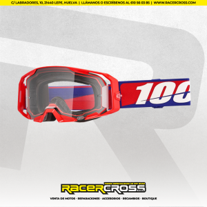 GAFAS 100% ARMATIC BEST TRANSP ROJA