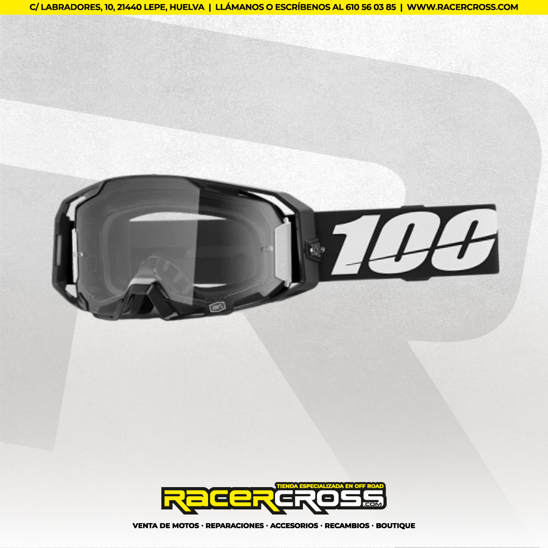GAFAS 100% ARMATIC TRANSP NEGRA