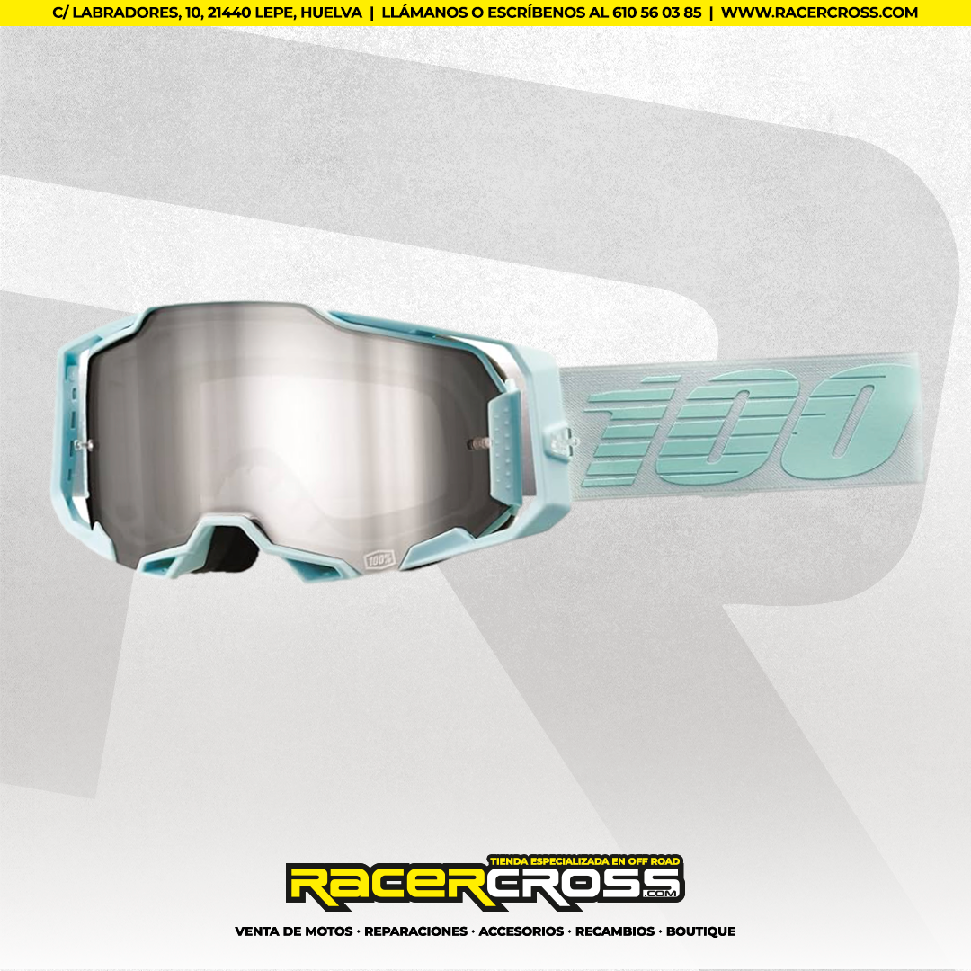 GAFAS 100% ARMEGA FARGO ESPEJO PLATA