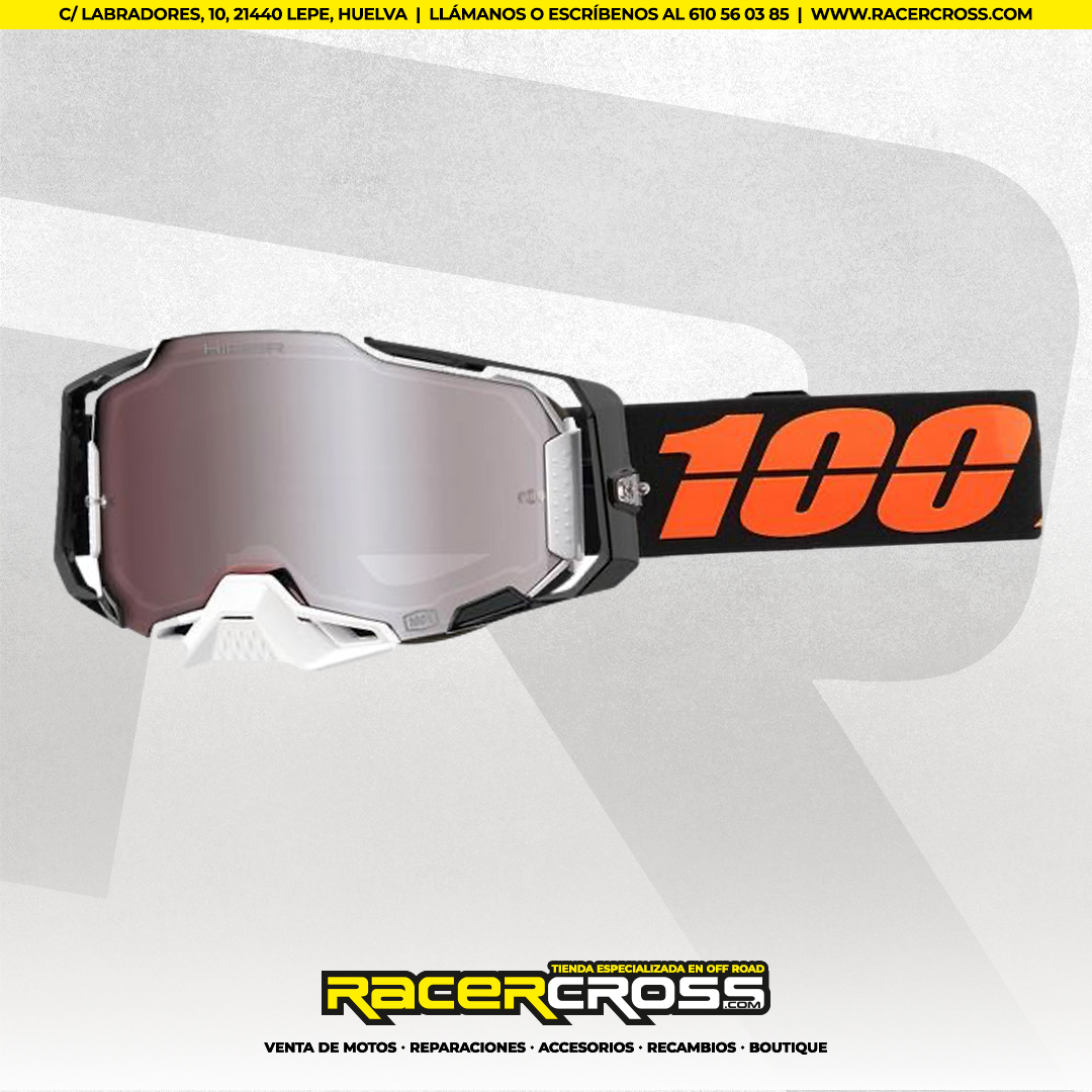 GAFAS 100% ARMEGA HIPER BLACKTAIL NEGRA/NARANJA