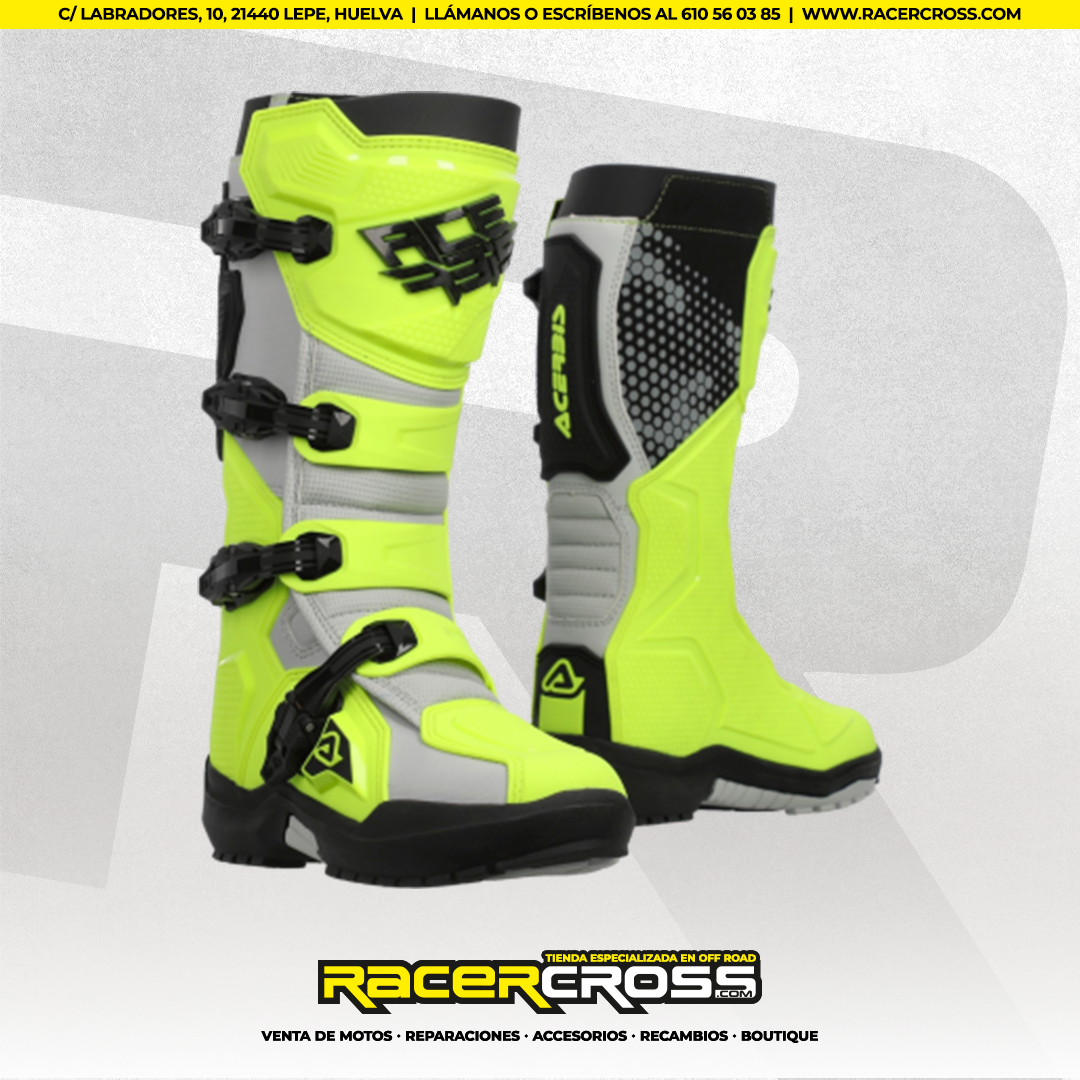 BOTAS ACERBIS ARTIGLIO FLUOR/BLANCO