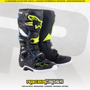 BOTAS ALPINESTARS TECH 7  NEGRA/AZUL/FLUOR