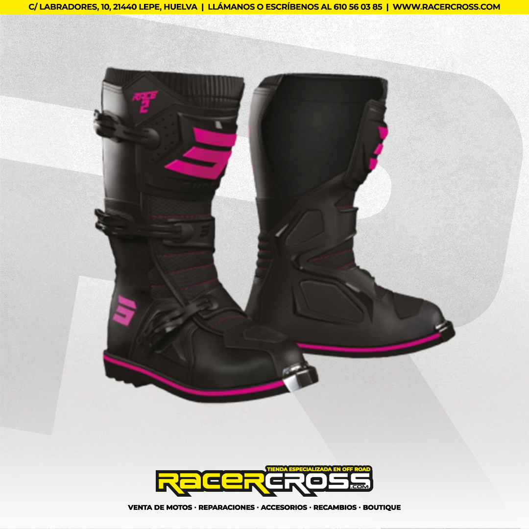 BOTAS SHOT JUNIOR RACE 2 ROSA/NEGRA