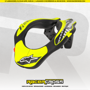 COLLARIN JUNIOR ALPINESTAR  NEGRO/FLUOR