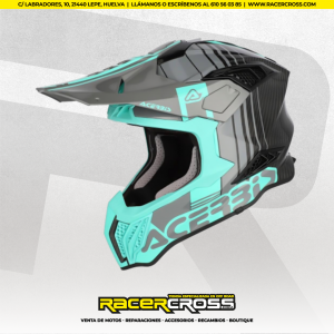 CASCO ACERBIS CARBONO AIRSTRIKE-C  TURQUESA
