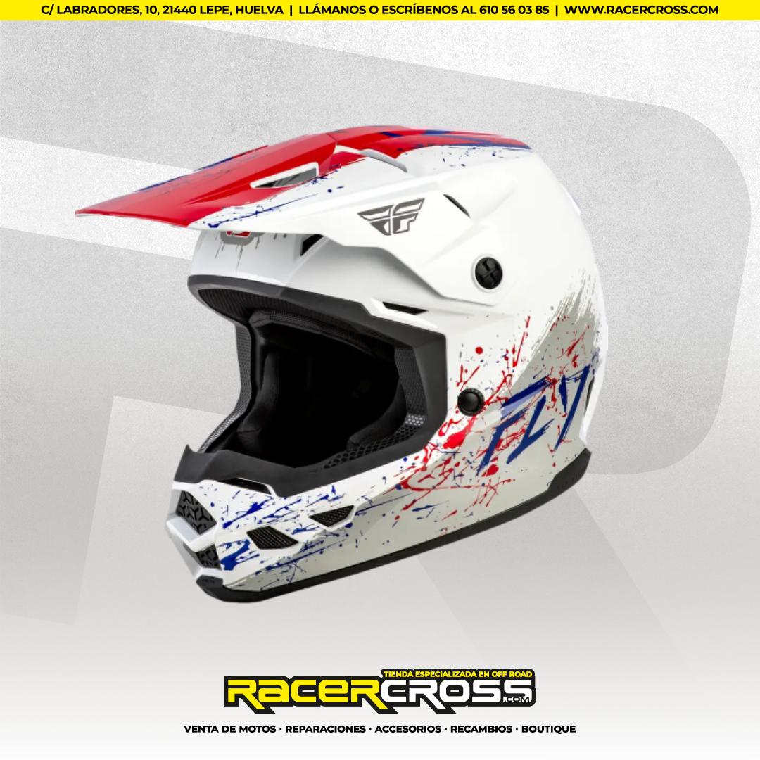 CASCO JUNIOR FLY RACING KINETIC DRIP (VARIOS COLORES) - Imagen 2
