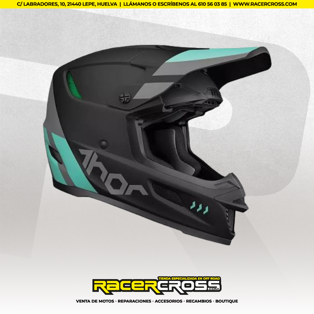 CASCO THOR REFLEX CUBE NEGRO/MENTA